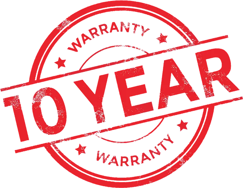 10 year warranty